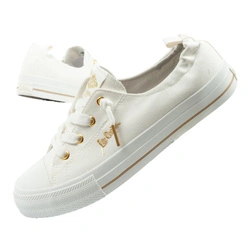 Lee Cooper Damen-Sneaker, modische weiße Slipper