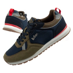 Lee Cooper Herren-Sneaker, modisch, bequem, strapazierfähig, Marineblau, Khaki