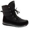 Progress Damen-Winterstiefel, Schwarz, Gefüttert, Lammfellfutter