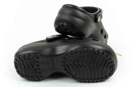 Crocs Klassische Plateau-Clog-Sandalen für Damen und Herren, Schwarz, Unisex, modisch