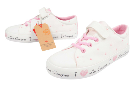Lee Cooper Kinder-Sneaker [LCW-24-02-2159K], weiß.