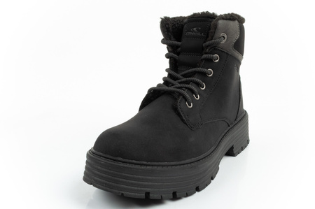 O'Neill Damen Winter-Wanderstiefel, gefütterte Stiefeletten, modisches Schwarz