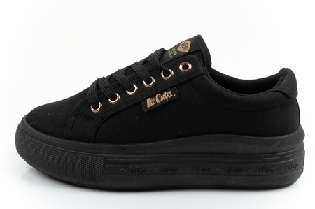 Lee Cooper Damen-Sneaker, modisch, Schwarz