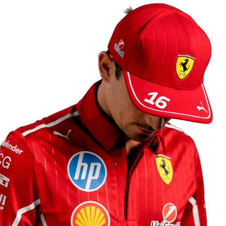Puma Ferrari Replica Leclerc Cap in Rot für Ferrari-Fans