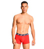 Puma Herren-Boxershorts im 2er-Pack, Rot und Grau, bequeme Baumwolle