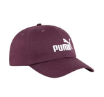 Puma Ess Sporty Plum Cap mit klassischem Klettverschluss.