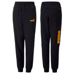 Puma Power Kinder-Jogginghose [670100 51] Schwarz, Gelb.