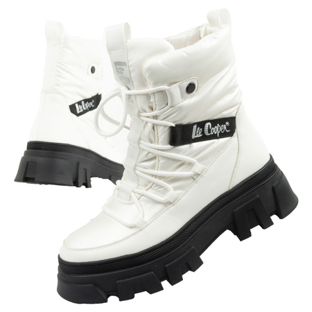 Lee Cooper Damen-Schneestiefel [LCJ-24-47-3142L], weiß.