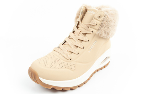 Skechers Uno Rugged Damen Winterstiefeletten in Beige mit Fell
