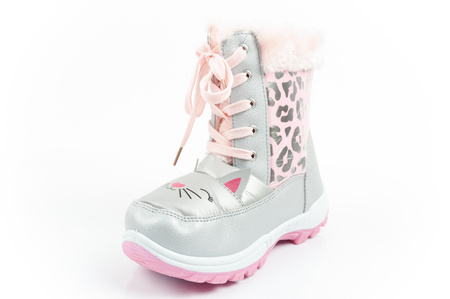 Leomil Winterstiefel für Mädchen mit warmem Fell und Kätzchenmotiv