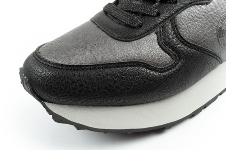 Lee Cooper Damen-Sneaker, modisch, bequem, strapazierfähig, Grau, Schwarz