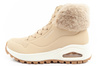 Skechers Uno Rugged Damen Winterstiefeletten in Beige mit Fell