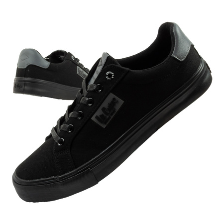 Lee Cooper Herren-Sneaker, modisch, Schwarz