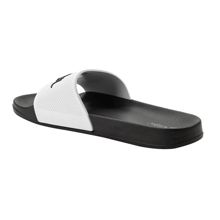Lee Cooper Herren-Sneaker, Slipper, bequem, leicht, Schwarz, Weiß