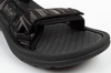 Lee Cooper Herren-Sandalen mit Klettverschluss für den Sommer und den Strand, leicht, schwarz