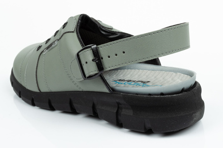 Clogs Flip-Flops medizinische Schuhe Abeba Leder [7365]