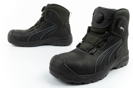 Puma Cascades Disc S3 High CI HI HRO SRC BOA Arbeitsschuhe, Schwarz