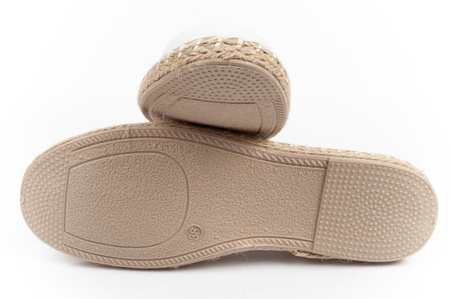 Lee Cooper Damen-Espadrille-Schuhe [LCW-24-47-2701L], weiß.