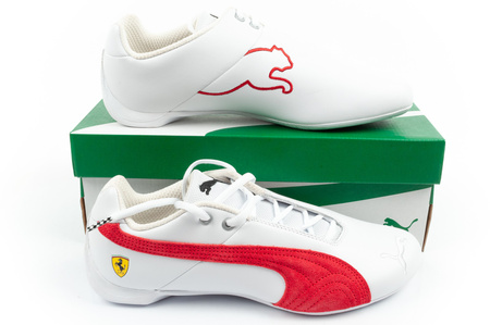 Puma Herren-Sportschuhe Ferrari Future Cat, weiß, Naturleder, modisch
