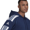 Adidas Herren-Kapuzenpullover mit Kängurutasche und stylischem Logo in Marineblau