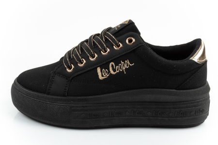 Lee Cooper Damen-Sneaker, modisches Schwarz, bequem