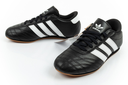 Adidas Taekwondo Lace Damen-Sneaker aus schwarzem Leder
