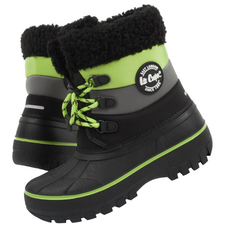 Lee Cooper Kinder-Schneestiefel [LCJ-24-44-2856], Schwarz und Grün.