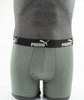 Puma Herren-Boxershorts, 9er-Pack, Schwarz, Grau, Khaki, Komfortable Baumwolle