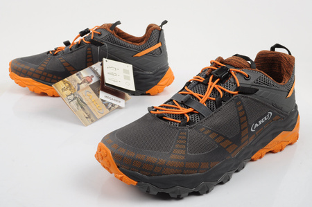Aku Flyrock Vibram Wanderschuhe für Herren, strapazierfähiges Grau-Orange