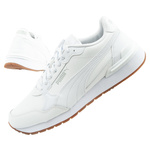 Puma ST Runner v4 Herren-Sneaker aus weißem Leder