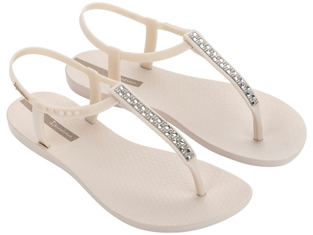 Ipanema Sandal Class Damen-Flip-Flops in Beige mit Strasssteinen