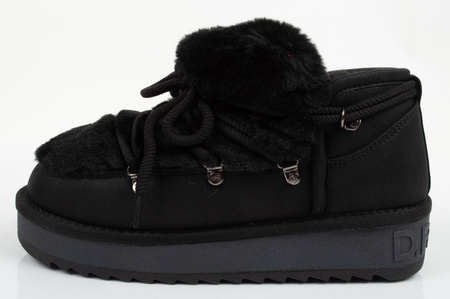 D.Franklin Damen Winterschuhe [DFSH370011-BLAC], schwarz.