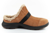 Keen Damen-Hausschuhe Hood Clog [1026803] Hausschuhe mit Schaffell, braun.