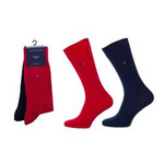 Tommy Hilfiger Herrensocken [371111 085] 2 PACK, rot, marineblau.