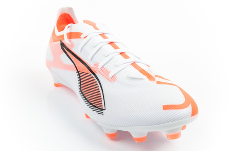 Puma Ultra 5 Match FG/AG Fußballschuhe, Firm Ground, Weiß/Orange