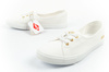 Lee Cooper Damen-Sneaker, weiße Slip-On-Ballerinas