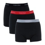 Calvin Klein Herren-Boxershorts „Relaxed“ – 3er-Pack, aus Baumwolle, in Schwarz und verschiedenen Farben