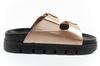 Lee Cooper Damen-Slipper, Gold, bequem, Plateau, modisch