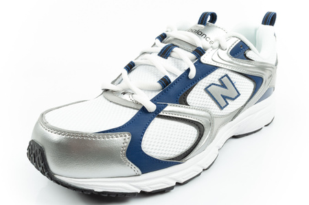 New Balance 408 Herren-Sneaker, modisch, bequem, Weiß, Silber