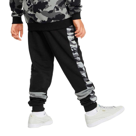 Puma ESS+ Kinder Jogginghose [847344 01] Schwarz, Camouflage.