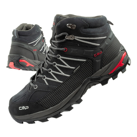 CMP Rigel Herren-Wanderschuhe aus Leder, strapazierfähig, wasserdicht, Overknee, Grau