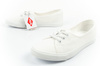 Lee Cooper Damen-Sneaker, weiße Slip-On-Ballerinas