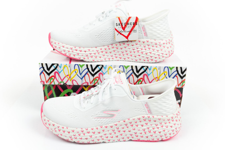 Skechers Damen Sportschuhe [129630/WPK] Slip-Ins, weiß.
