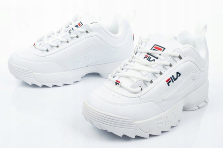 Fila Disruptor Low Damen-Sportschuhe – modisch, bequem, weiße Sneaker