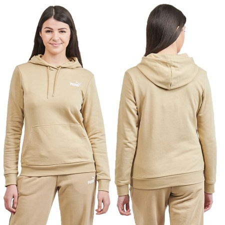 Damen Puma Ess+ Embroidery Hoodie [848332 84], beige.