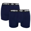 Umbro Herren-Boxershorts [UMUM0197 031] 2er-Pack, Marineblau.