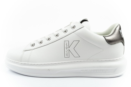 Karl Lagerfeld Herren-Sneaker Kapri, Weiß, Echtleder
