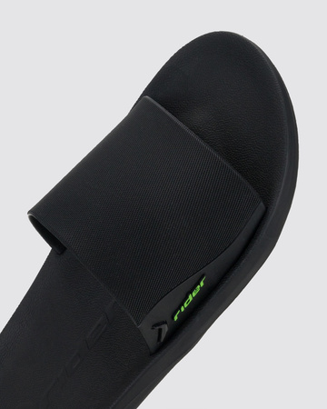 Rider Herren-Flip-Flops mit sportlichem Design, bequeme schwarze Hausschuhe