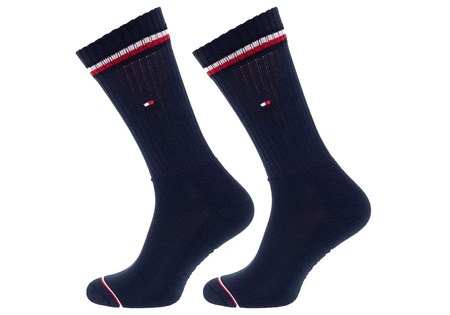 Tommy Hilfiger Herrensocken [100001096 322] 2 PACK, Marineblau.