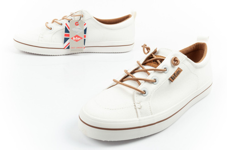 Lee Cooper Damen-Sneaker, modisches Weiß, bequem